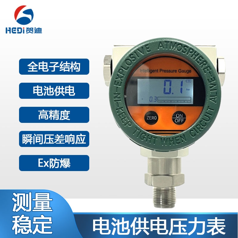 賀迪推薦壓力表HDB109F高精度數字壓力表適用水電石油化工機械液壓等等業(yè)測量與控制